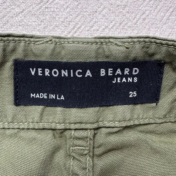 Veronica Beard Arya Jeans Paint Splash Clover Oliver Green Crop 25 - Picture 7 of 10